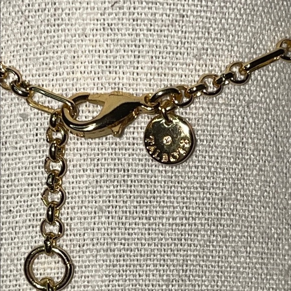 Talbots Pink and Gold Charm Necklace - Picture 3 of 4